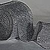 Rhinestone Mesh 30 Feet 4.75 Inch Wide - Silver Mesh