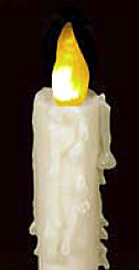 Yellow Flame 16.5 Inch Dinner Candles - Set of 2