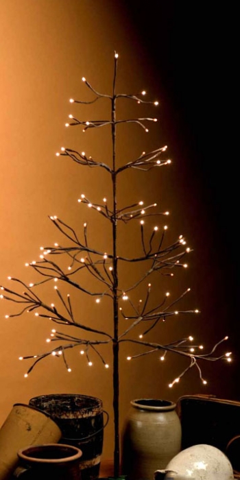 Indoor Outdoor Pre Lit Christmas Willow Tree 48 Inch 120 Lights