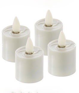 Remote Control Moving Flame Tea Lights Set of 4