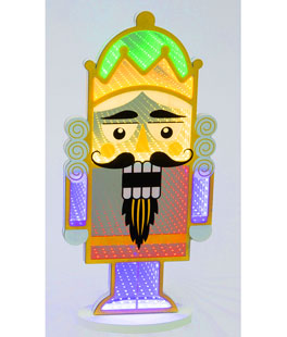 Lighted Infinity Nutcracker Toy Soldier 16.5 Inch With USB Cord Included - New 2025