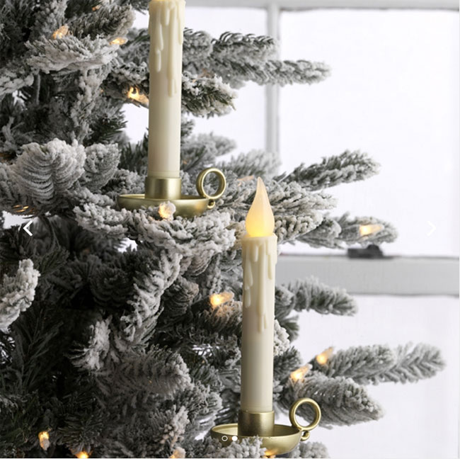 Remote Control Clip On Flickering Taper Candle Antique Gold 8 5 Inch Remote Control Clip On Flickering Taper Candle Antique Gold 8 5 Inch Set Of 2