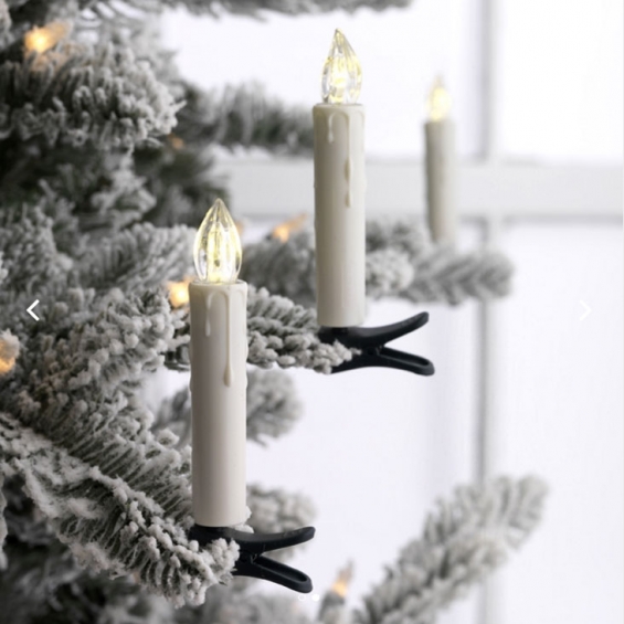 10 of LED Taper Candle Wireless Flameless Christmas Tree Candles Battery Operate 