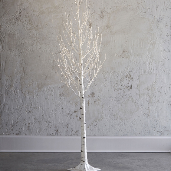 7 Foot Lighted Birch Tree Indoor Outdoor Steady And Le Functions 7 Foot Lighted Birch Tree Indoor, Outdoor Lighted Trees