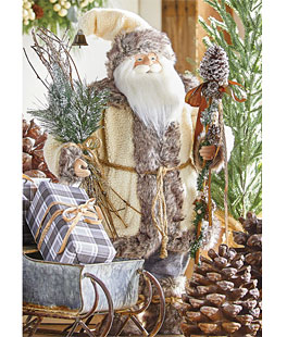 27 Inch Alpine Santa - NEW From RAZ 2020