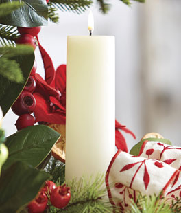 Uyuni 2.25 Inch x 9.75 Inch Ivory Pillar Candle - Remote Ready