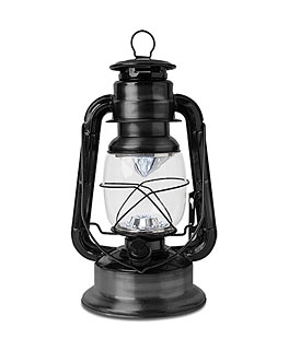 Battery Operated Vintage Style Dimmable Rusty Lantern with 12 LED's