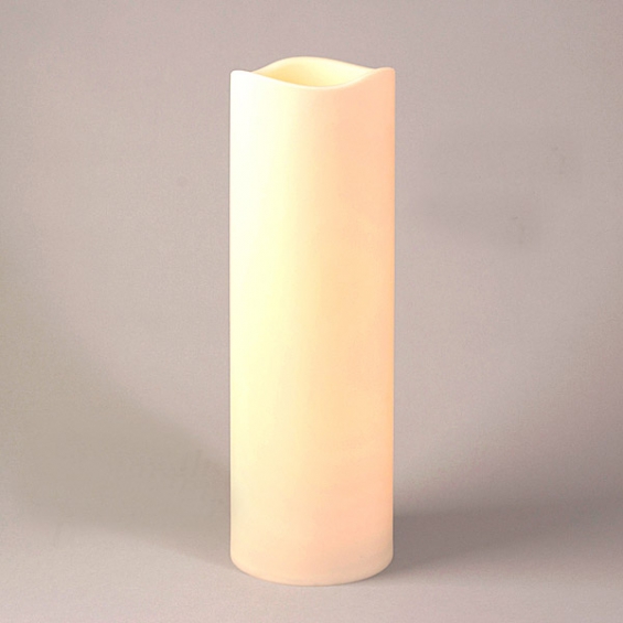 Large Outdoor Flameless Candle 6 X 18, Battery Operated Outdoor Candles With Timer