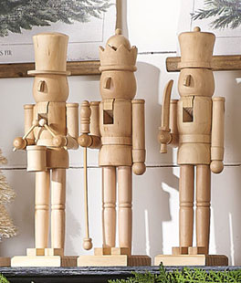 Nutcracker Wooden Figurines 15.5 Inch - Set of 3 From RAZ