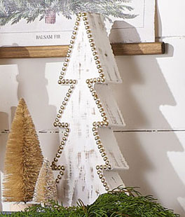 Wood Beaded Tree - 19 Inch New 2023