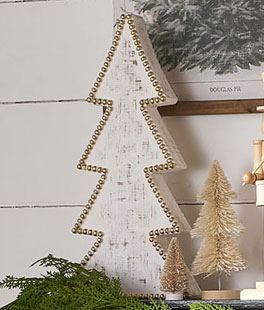 Wood Beaded Tree - 15.75 Inch New 2023