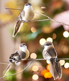 Bird Clip On Ornaments - 4 Inch Box of 3 - NEW from RAZ