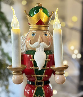 16.25" Lighted Nutcracker with Candlestick - 4501645-A - NEW 2025