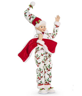 16 Inch Pajama Party Posable Elf With A Cozy Blanket - NEW 2025