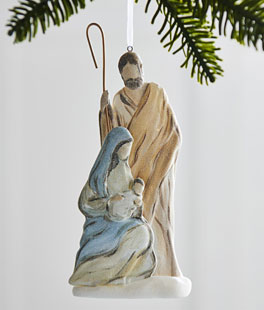 Nativity Molded Ornament 7 Inch - NEW 2025