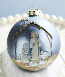 Holy Night Ball Ornament 5 Inch NEW 2025