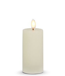 2 x 4 Inch Ivory Pillar Candle - Luminesce Flameless Candle Collection