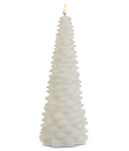 10.5" White Tree LED Candle - NEW 2025