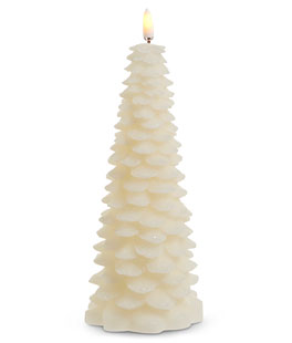 8" Ivory Tree LED Candle - NEW 2025