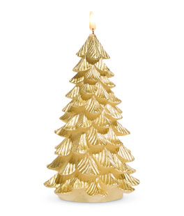 7.5" Gold Tree LED Candle - NEW 2025