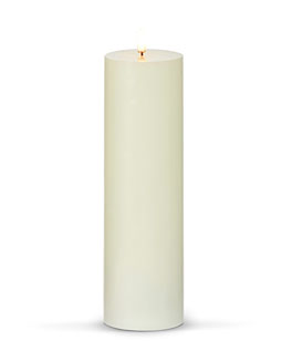 3 x 10 Inch Ivory Pillar Candle - Luminesce Flameless Candle Collection