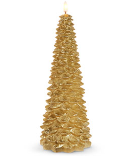 10.5" Gold Tree LED Candle - NEW 2025