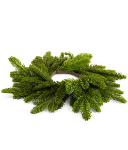16" Cedar Mini Wreath Candle Ring - NEW 2026