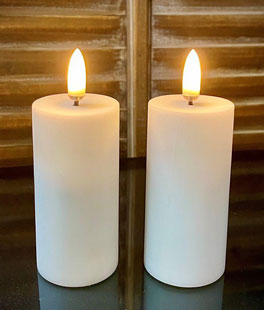 Radiance Set of 2 Plastic Votives 1.5 x 4 Inch Remote Capable - NEW 