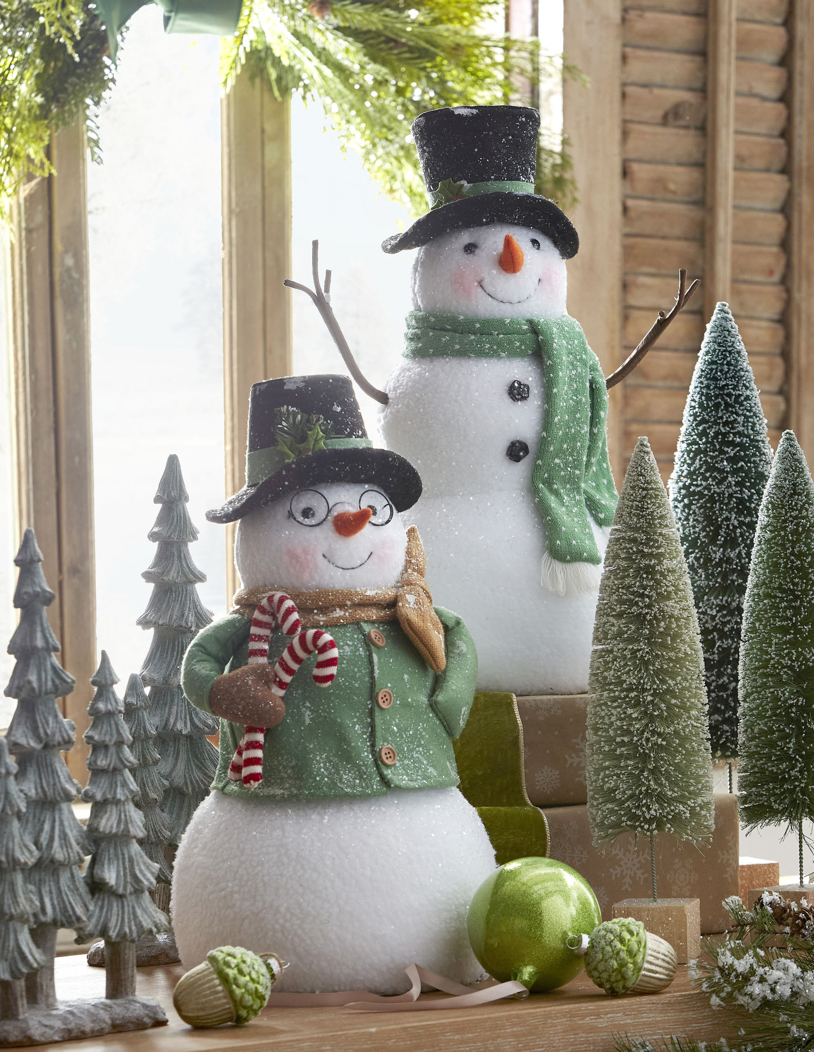 SnowMan 18点 色々セット Woodland Snowman Figurines 18.5