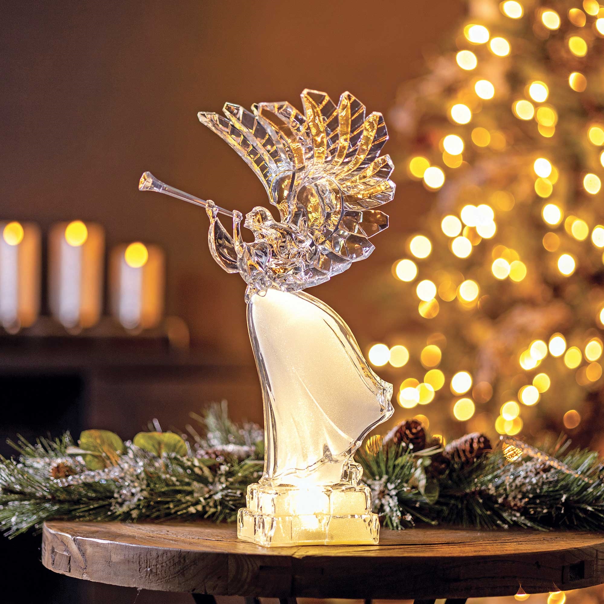 16.5 Inch Battery Operated Pre Lit Angel NEW