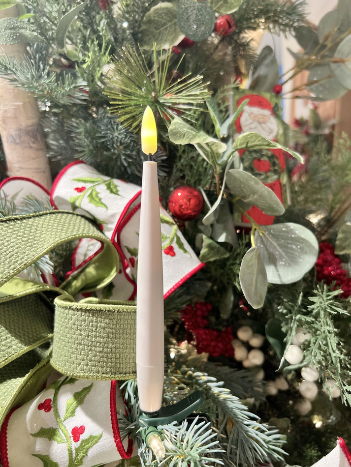 6 Inch Clip On Lighted Candles Set of 10 Remote Included