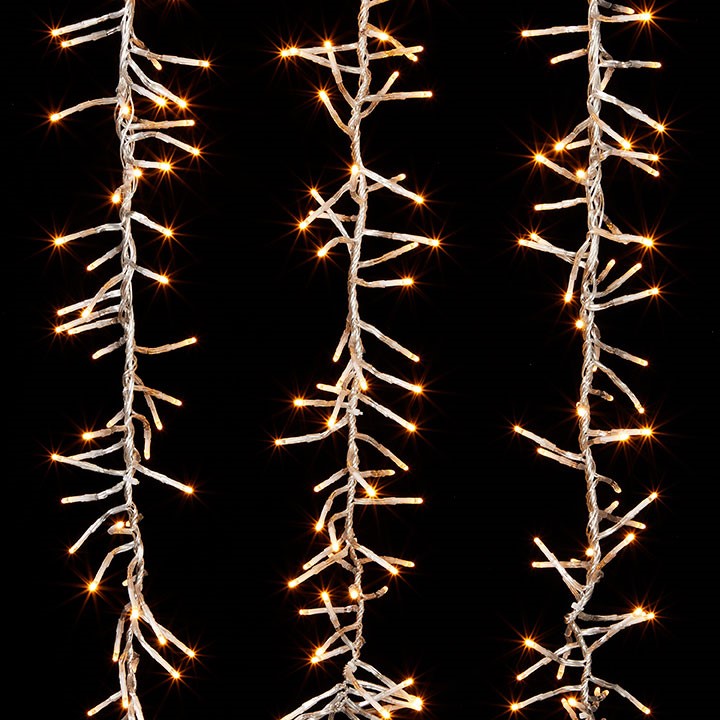 10 FT CASCADING CLUSTER 960 WARM WHITE LED LIGHTS WITH REMOTE RAZ IMPORTS 