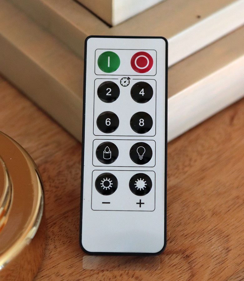 Remote Control Gold Candlestick