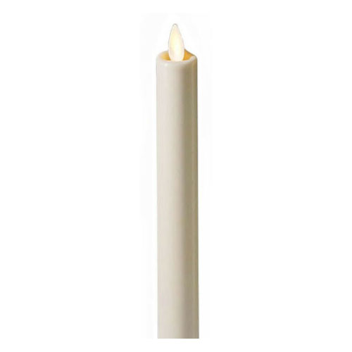 Luminara Battery Operated Taper LED Candles Flickering Flameless with Timer 8'' 