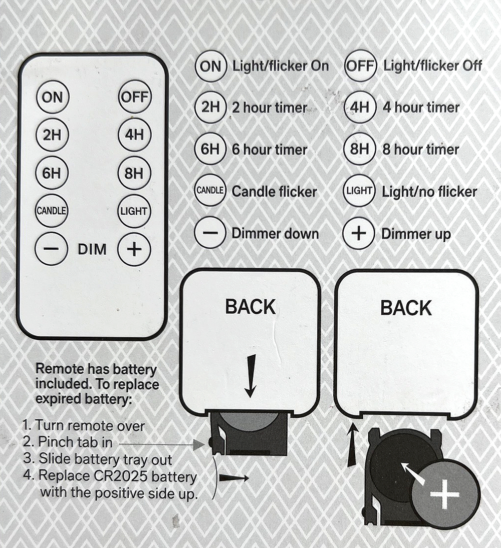 Remote Control for Outdoor Resin Candles