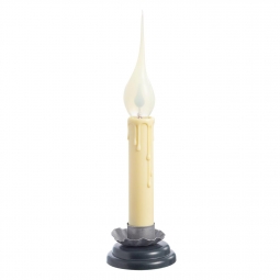 Electric Powered 6 Inch Country Style Candolier Flickering Silicone Tipped Bulb