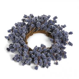 4.25" Iced Blue Berry Candle Ring - NEW 2026