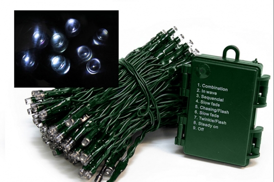 Battery Operated 96 White Led Light Set 6h Timer Multi Function 61466 Main Image 565x376 Jpg