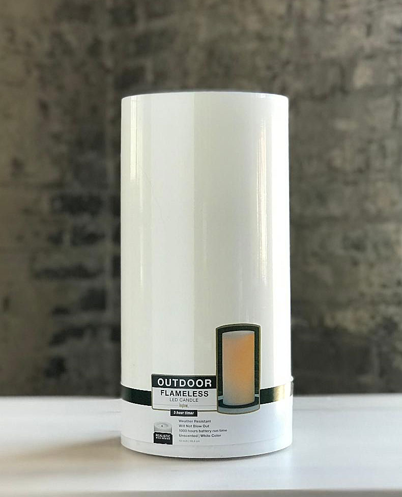 Outdoor Candle Impressions White Flameless With Timer 6 X 9 Outdoor Candle Impressions White, Flameless Outdoor Candles With Timer