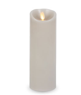 Luminara Gray 3 x 8 Pillar - Remote Ready