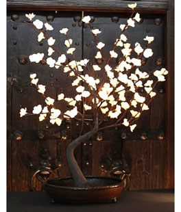 Pre Lit White Bonsai Tree 128 LED's - Electric From The Light Garden