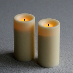 3 Inch Candle Impressions Wax Votive Candle Cream (Set Of 2)