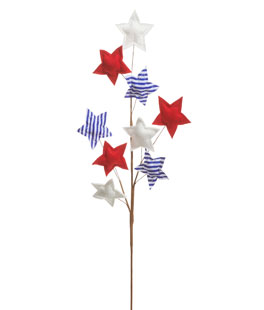 Red White and Blue Star Spray 28" - NEW 2026
