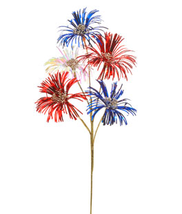 Sparkler Spray Red White and Blue 22" - NEW 2026