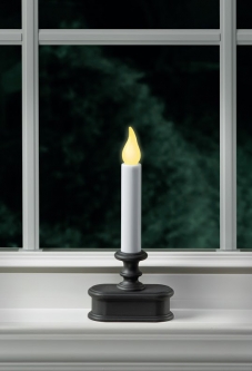 Battery Powered Window Candle Aged Bronze - Automatic Dusk to Dawn