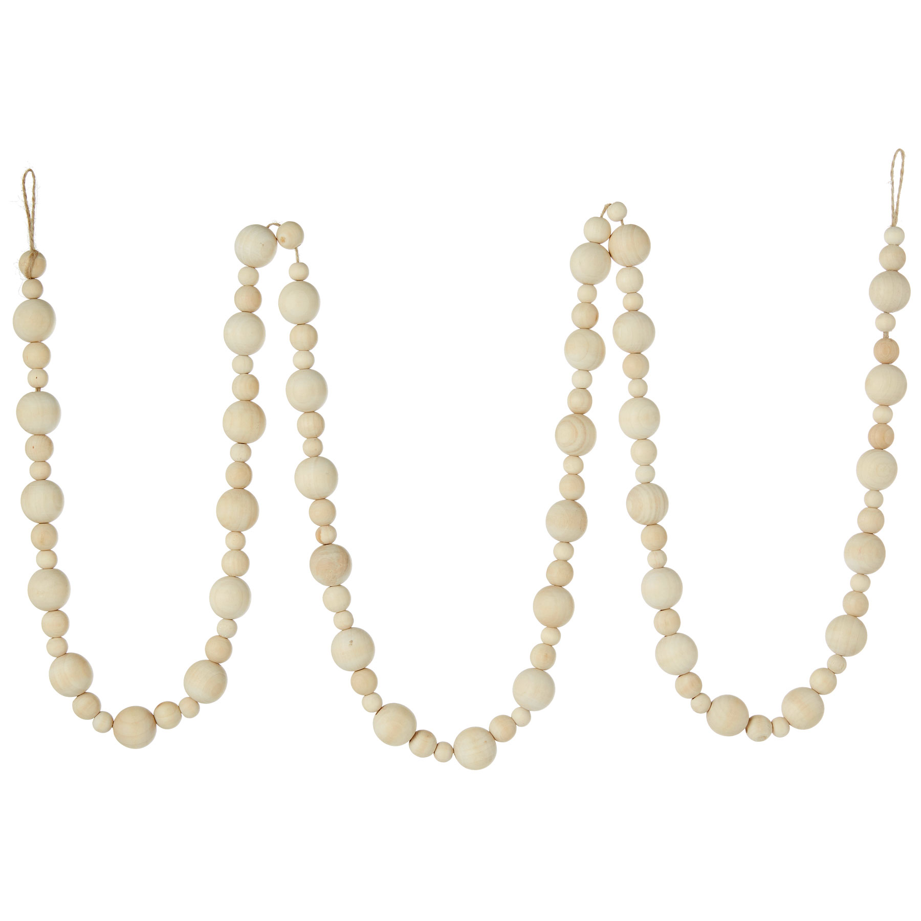 6 Foot Wooden Bead Garland - New From RAZ
