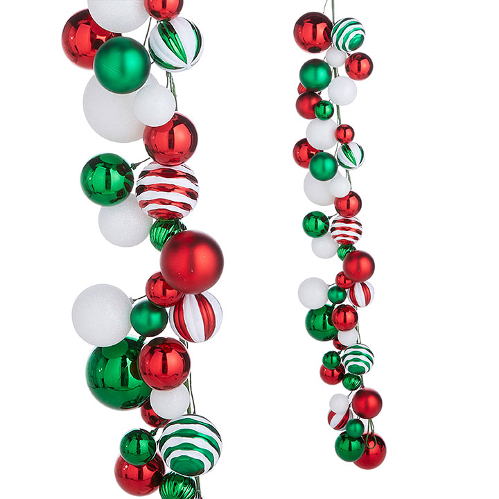 4 Foot Mixed Pattern Ball Garland