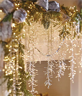 10 FT CASCADING CLUSTER 960 WARM WHITE LED LIGHTS WITH REMOTE RAZ IMPORTS 