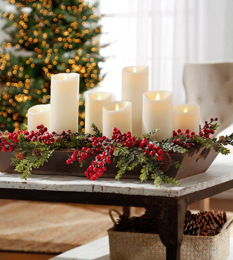 Moving Flame Ivory Candle Battery Operated 3.5 x 7 Timer Remote Ready