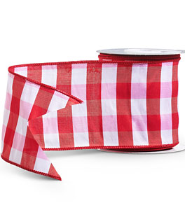 Gingham Ribbon 4 x 10 Yards - New 2025
